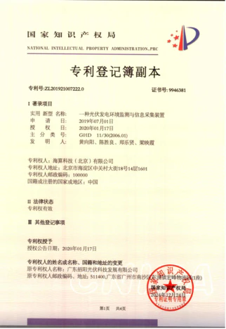知识产权证书