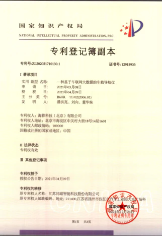知识产权证书
